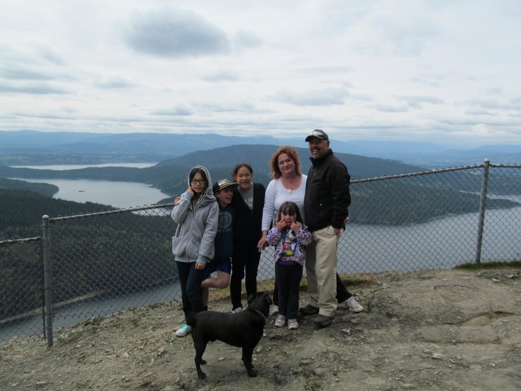 Audrey with her homestay family